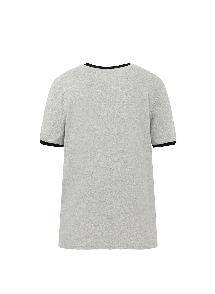 セイントシルケットハーフリンガーTシャツ（グレー） | DNSR | HANA(ハナ) #11