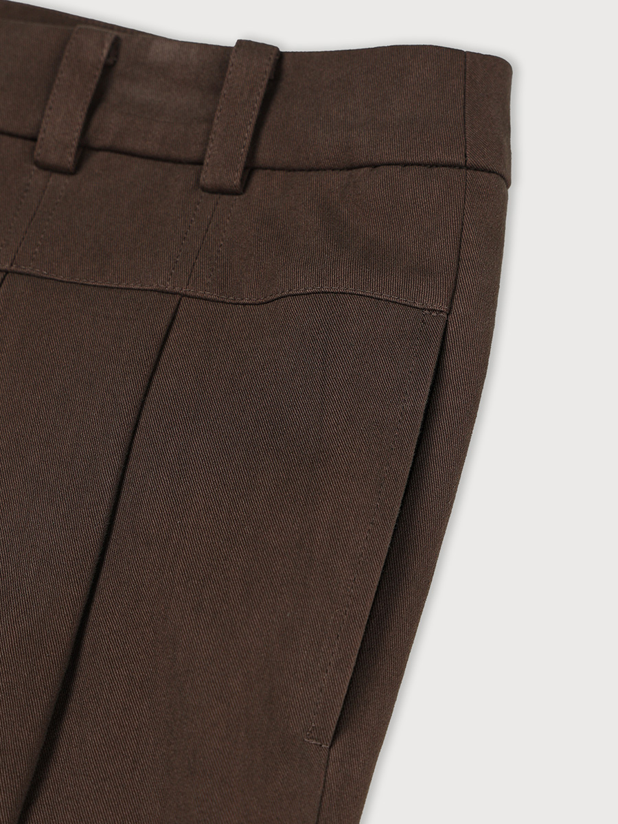 PINTUCK MOOD TROUSERS_BROWN | ETHOS | HANA(ハナ) #5