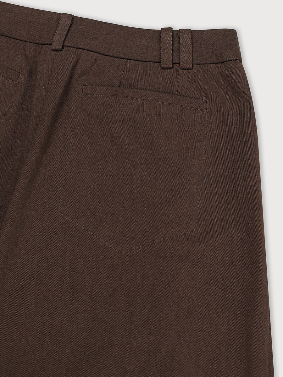 PINTUCK MOOD TROUSERS_BROWN | ETHOS | HANA(ハナ) #6