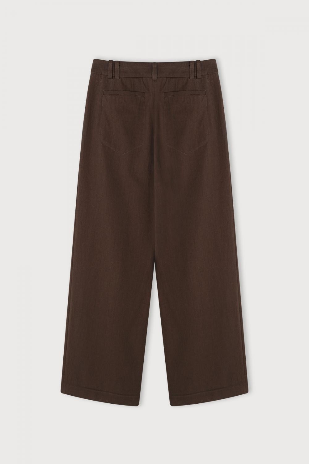 PINTUCK MOOD TROUSERS_BROWN | ETHOS | HANA(ハナ) #2