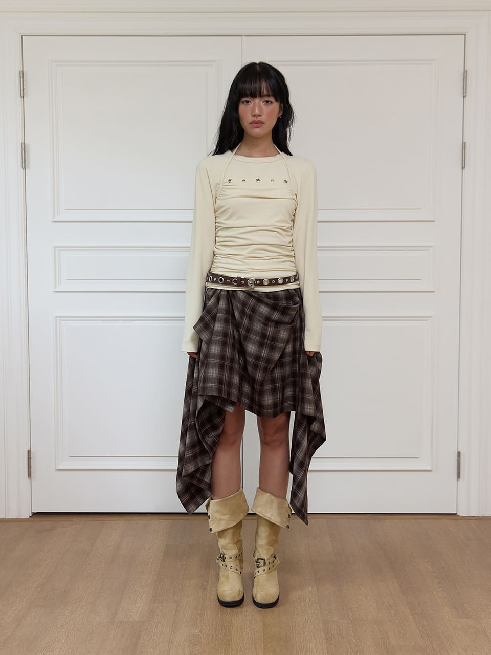 フラワー アイレット シャーリング ノースリーブ - レモン | MEENDERI | HANA(ハナ) #7