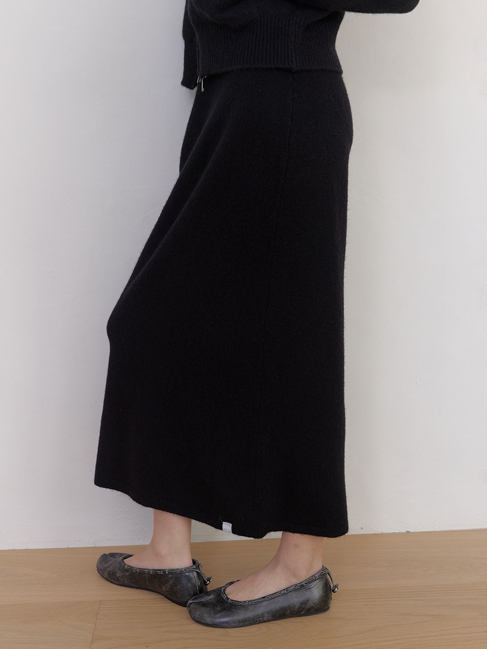 AS BASIC ニットミディスカート (ブラック) | ASURA | HANA(ハナ) #6