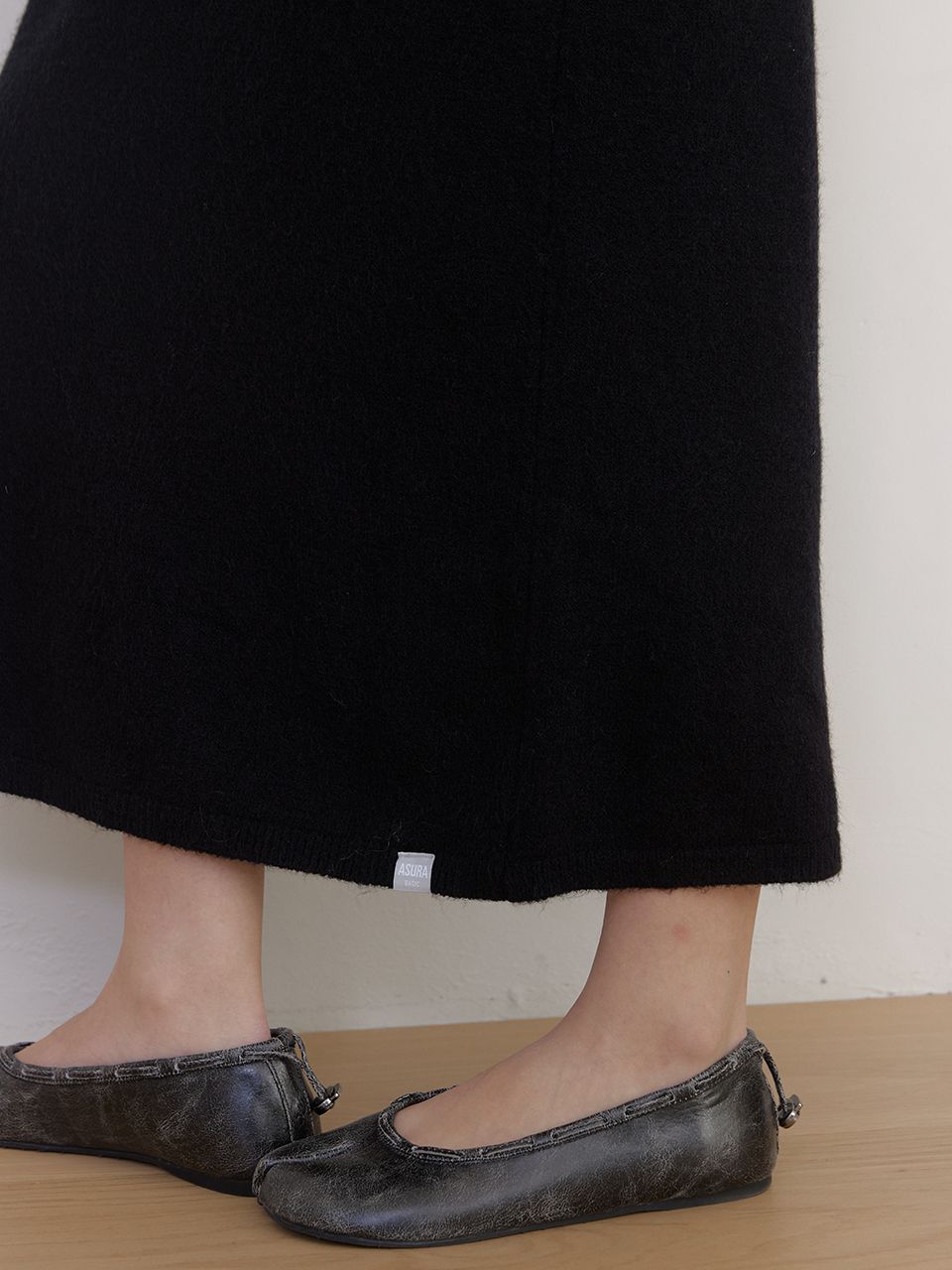 AS BASIC ニットミディスカート (ブラック) | ASURA | HANA(ハナ) #7
