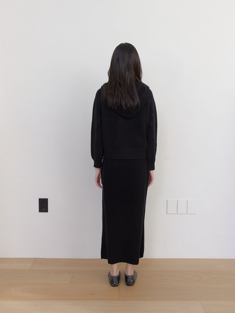 AS BASIC ニットミディスカート (ブラック) | ASURA | HANA(ハナ) #10