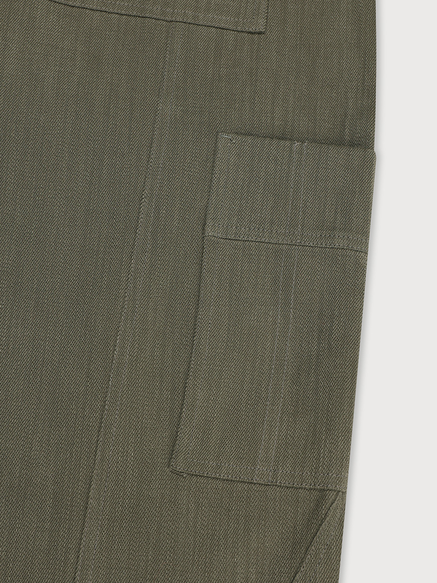 DOUBLE POCKET WIDE PANTS _KHAKI | ETHOS | HANA(ハナ) #9