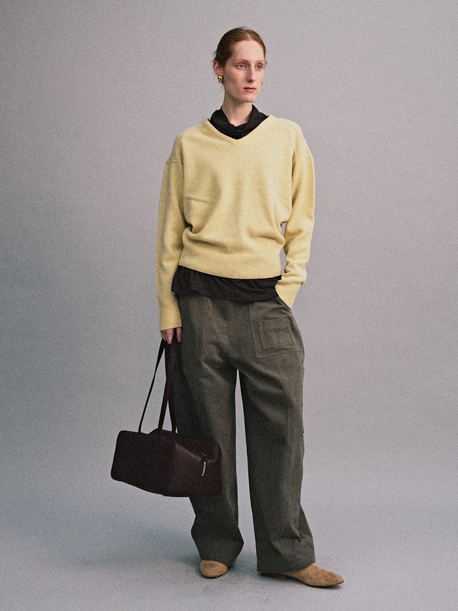DOUBLE POCKET WIDE PANTS _KHAKI | ETHOS | HANA(ハナ) #5