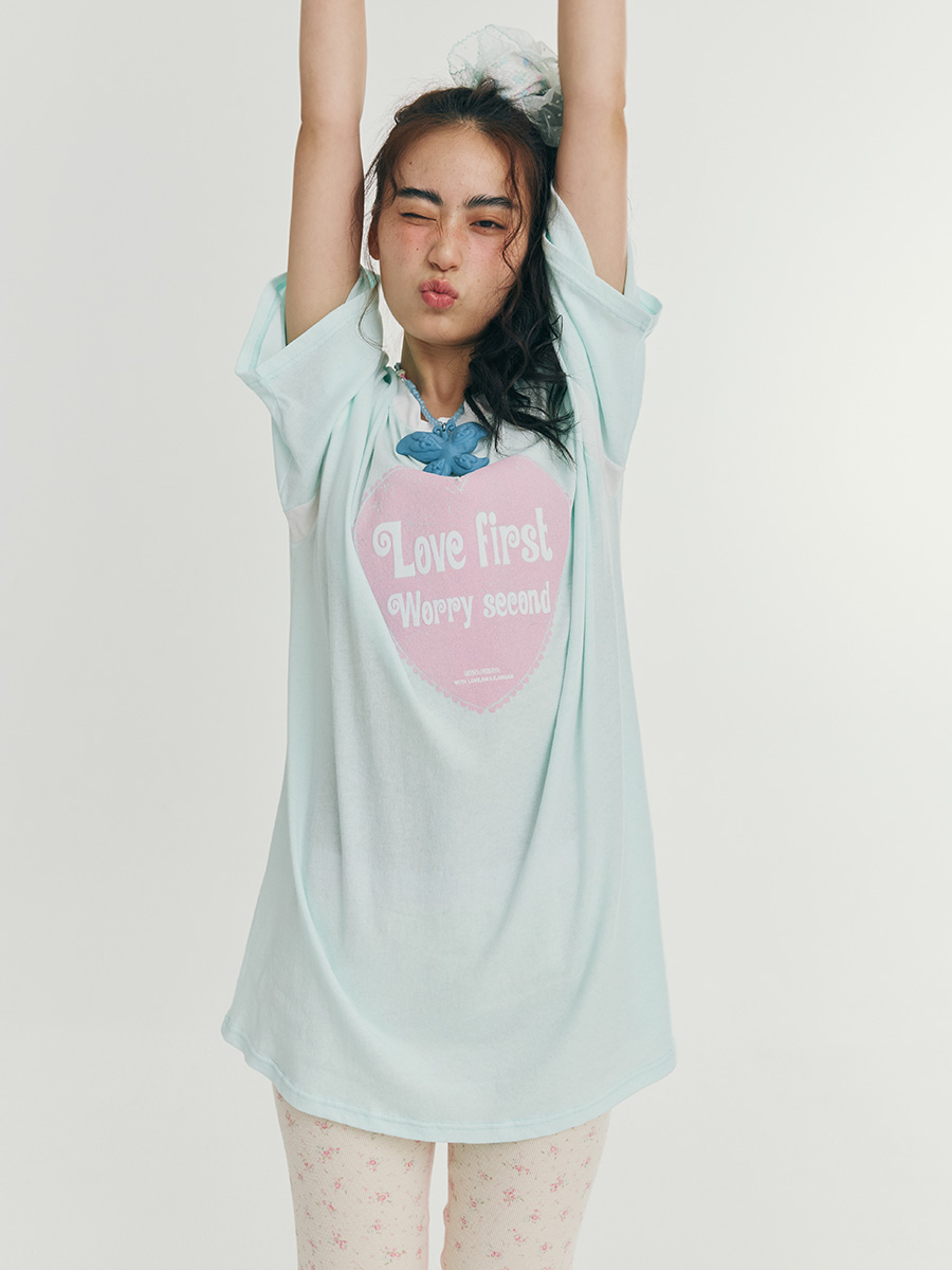 ラブファーストTシャツ（アイスミント） | minjiena | HANA(ハナ) #4