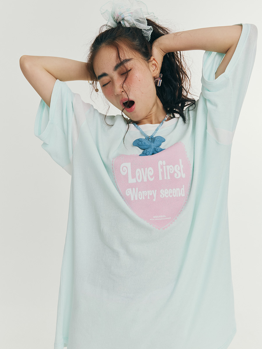 ラブファーストTシャツ（アイスミント） | minjiena | HANA(ハナ) #14