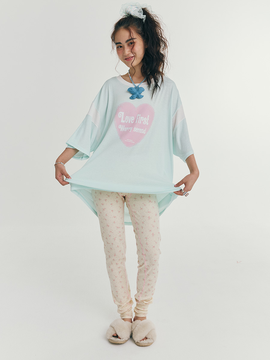 ラブファーストTシャツ（アイスミント） | minjiena | HANA(ハナ) #16