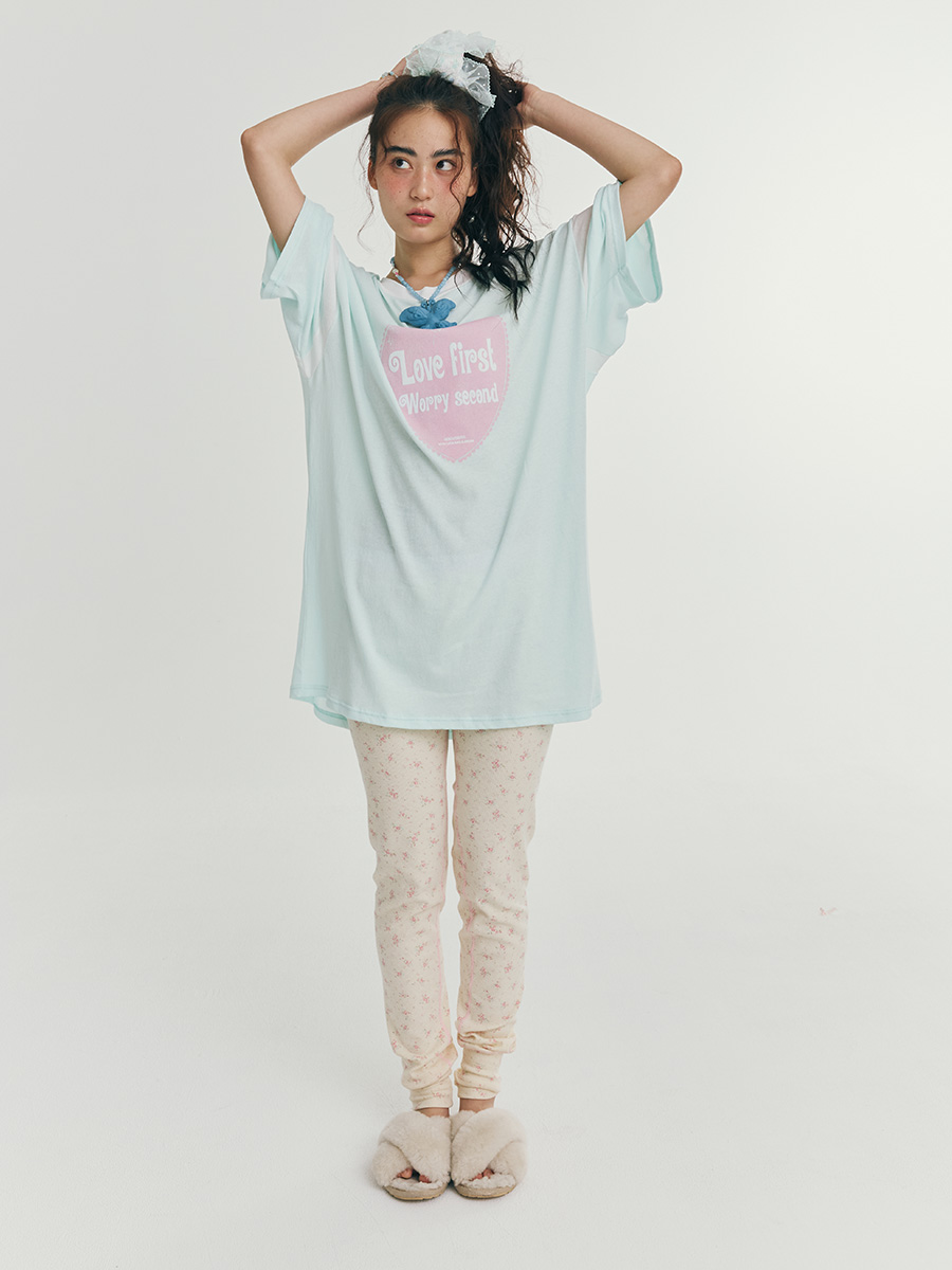 ラブファーストTシャツ（アイスミント） | minjiena | HANA(ハナ) #11