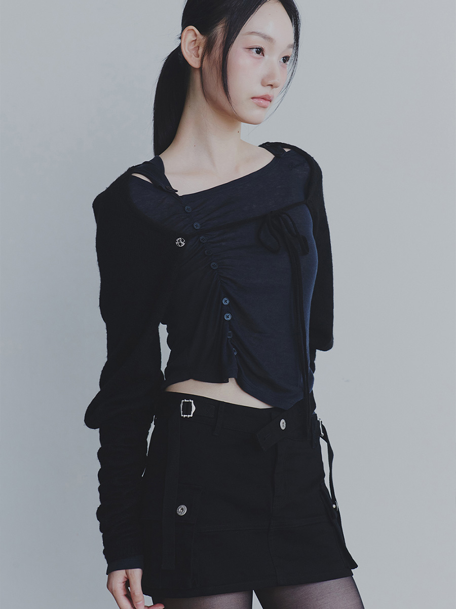 ニックスミニスカート_ブラック | PAIN OR PLEASURE | HANA(ハナ) #12