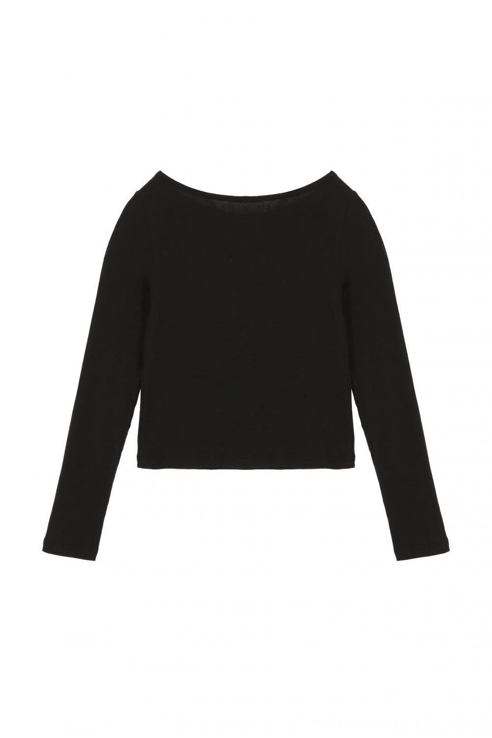 AS BASIC ボートネックTシャツ (ブラック) | ASURA | HANA(ハナ) #14