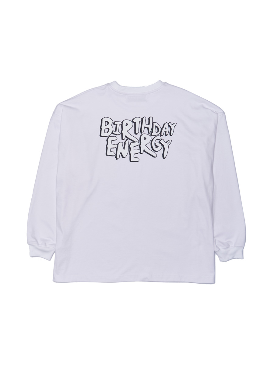 バースデー エナジー ロングスリーブTシャツ (ホワイト) | XOXOGOODBOY | HANA(ハナ) #2