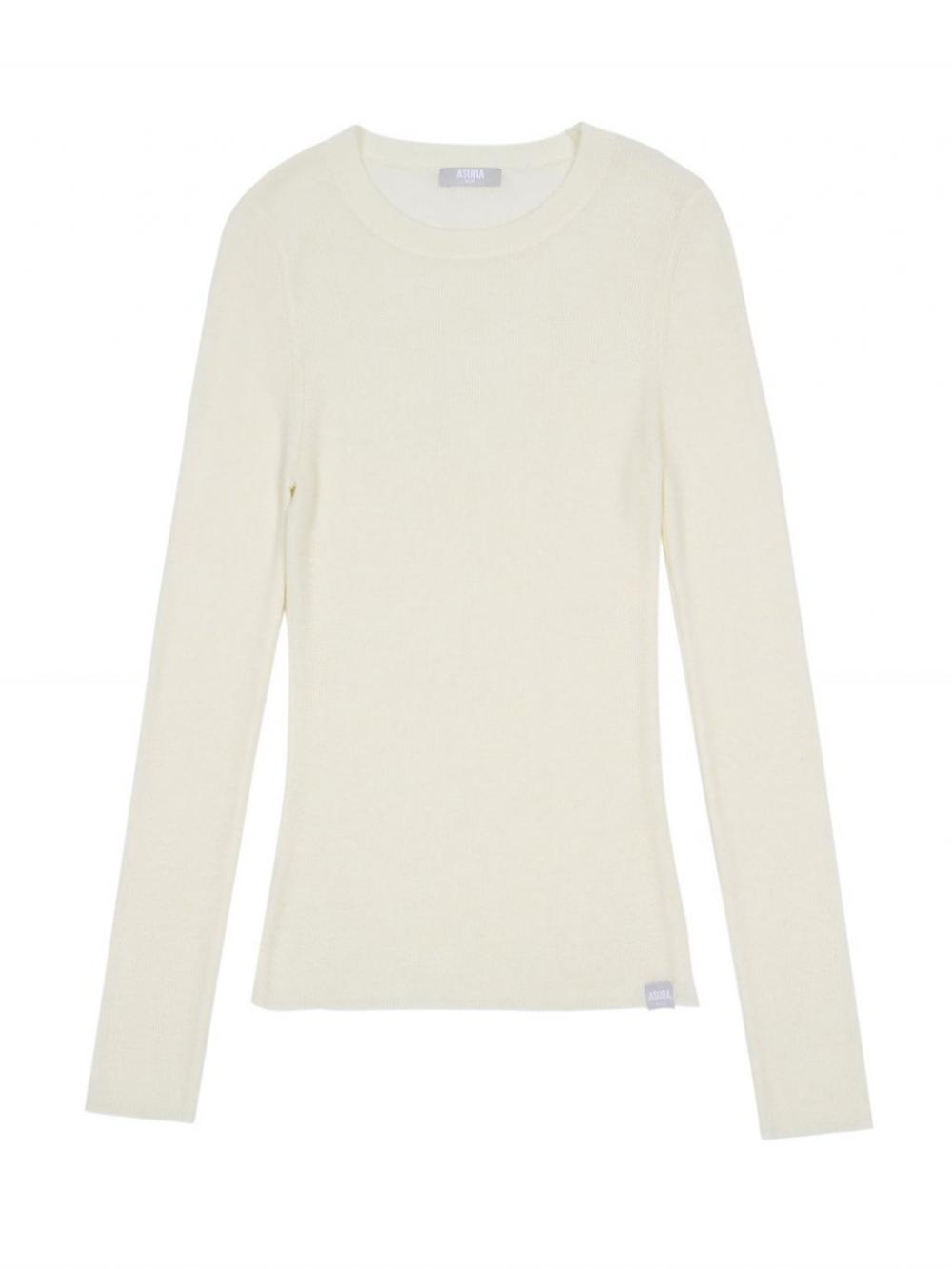 AS BASIC ウールラウンドニット (アイボリー) | ASURA | HANA(ハナ) #15