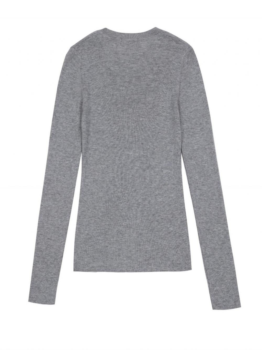 AS BASIC ウールラウンドニット (グレー) | ASURA | HANA(ハナ) #15