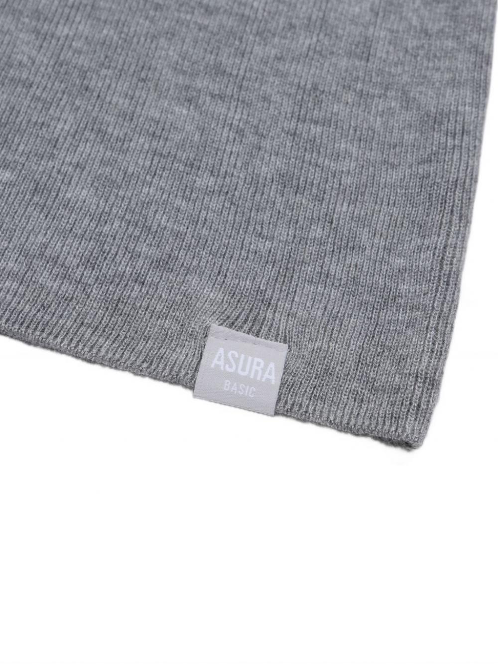 AS BASIC ウールラウンドニット (グレー) | ASURA | HANA(ハナ) #16