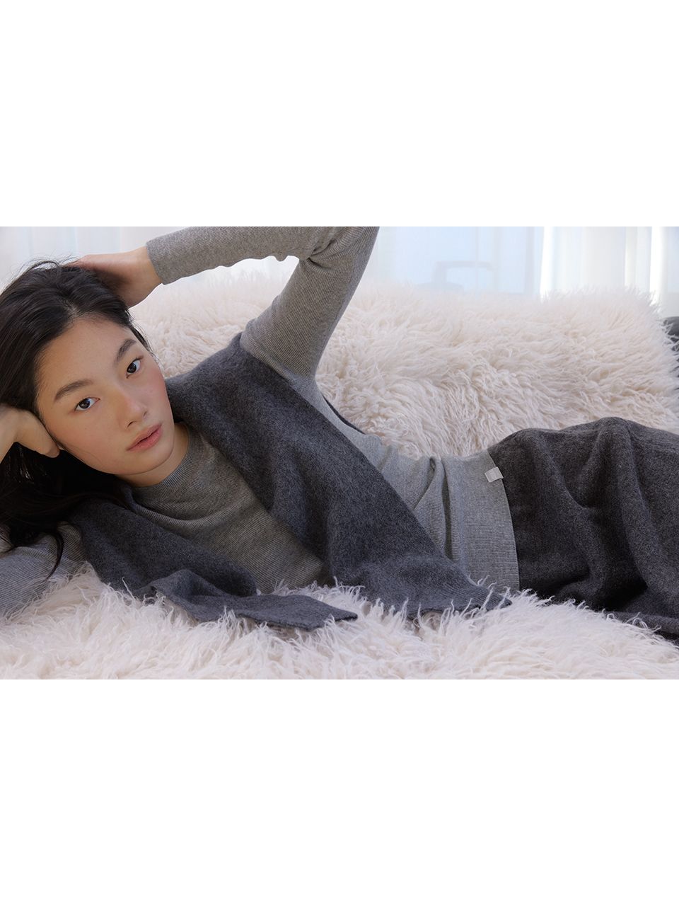 AS BASIC ウールラウンドニット (グレー) | ASURA | HANA(ハナ) #10