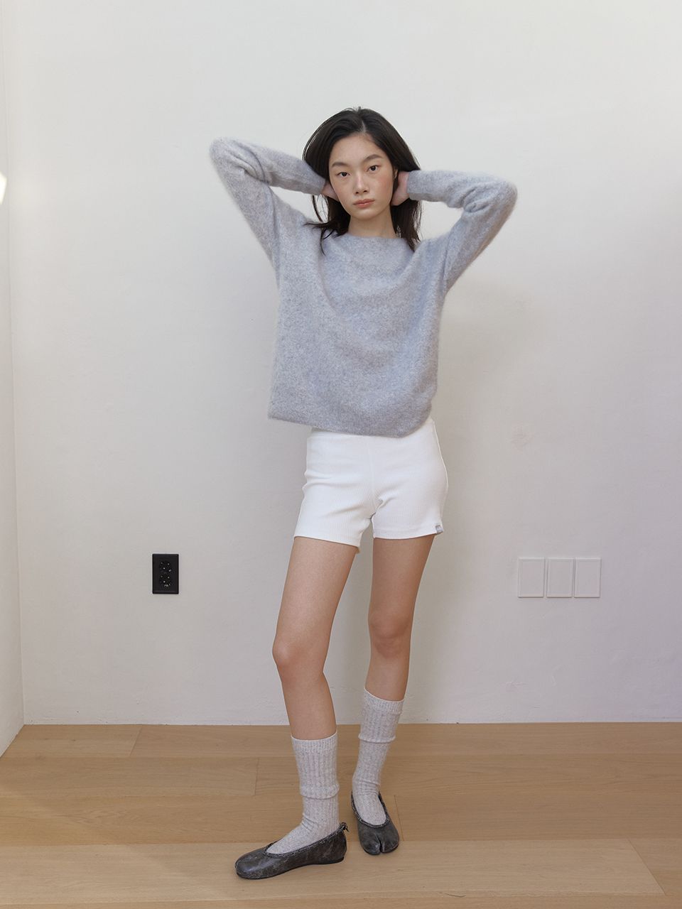 AS BASIC ウールホールガーメントニット (グレー) | ASURA | HANA(ハナ) #2