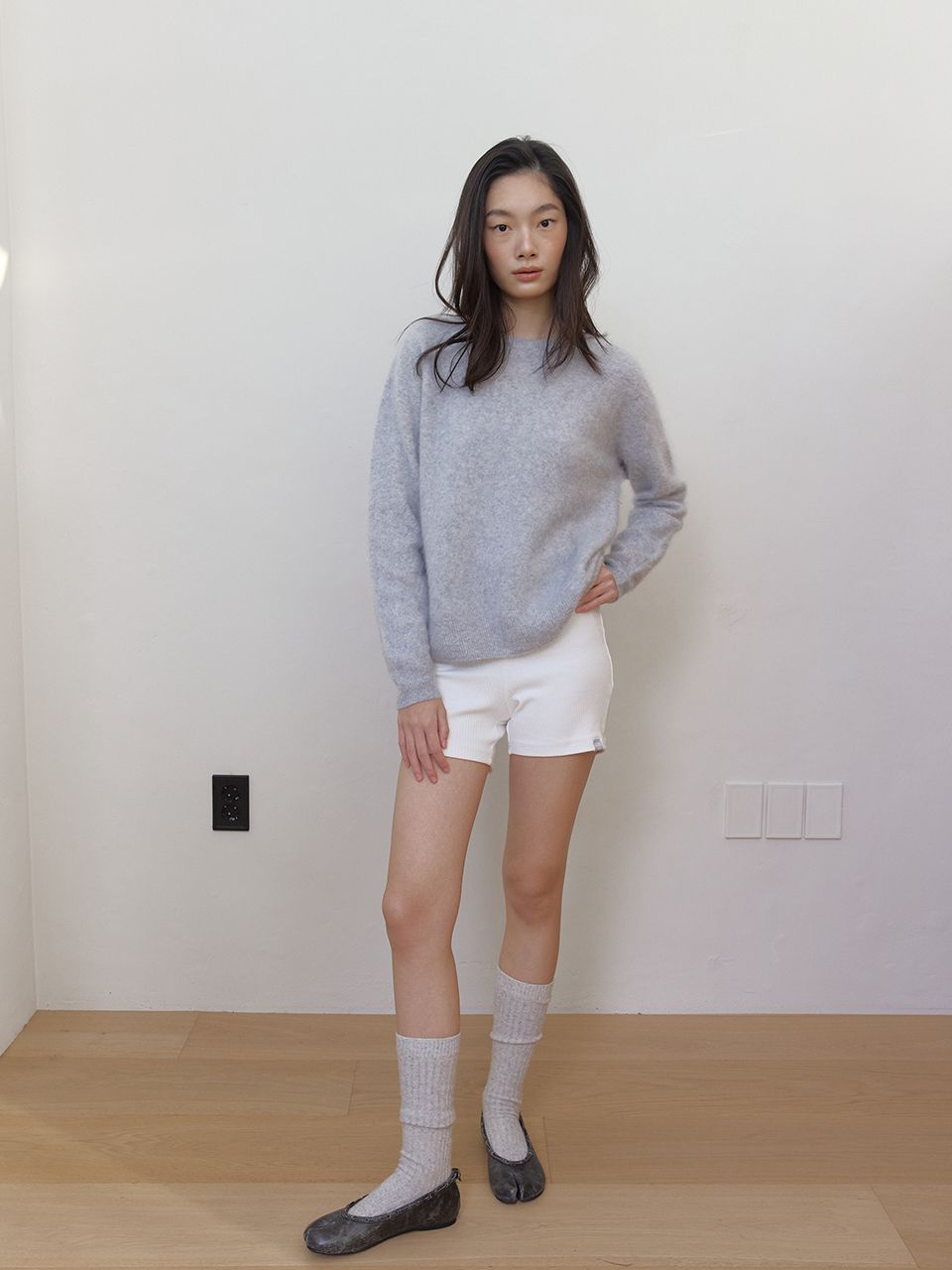 AS BASIC ウールホールガーメントニット (グレー) | ASURA | HANA(ハナ) #3