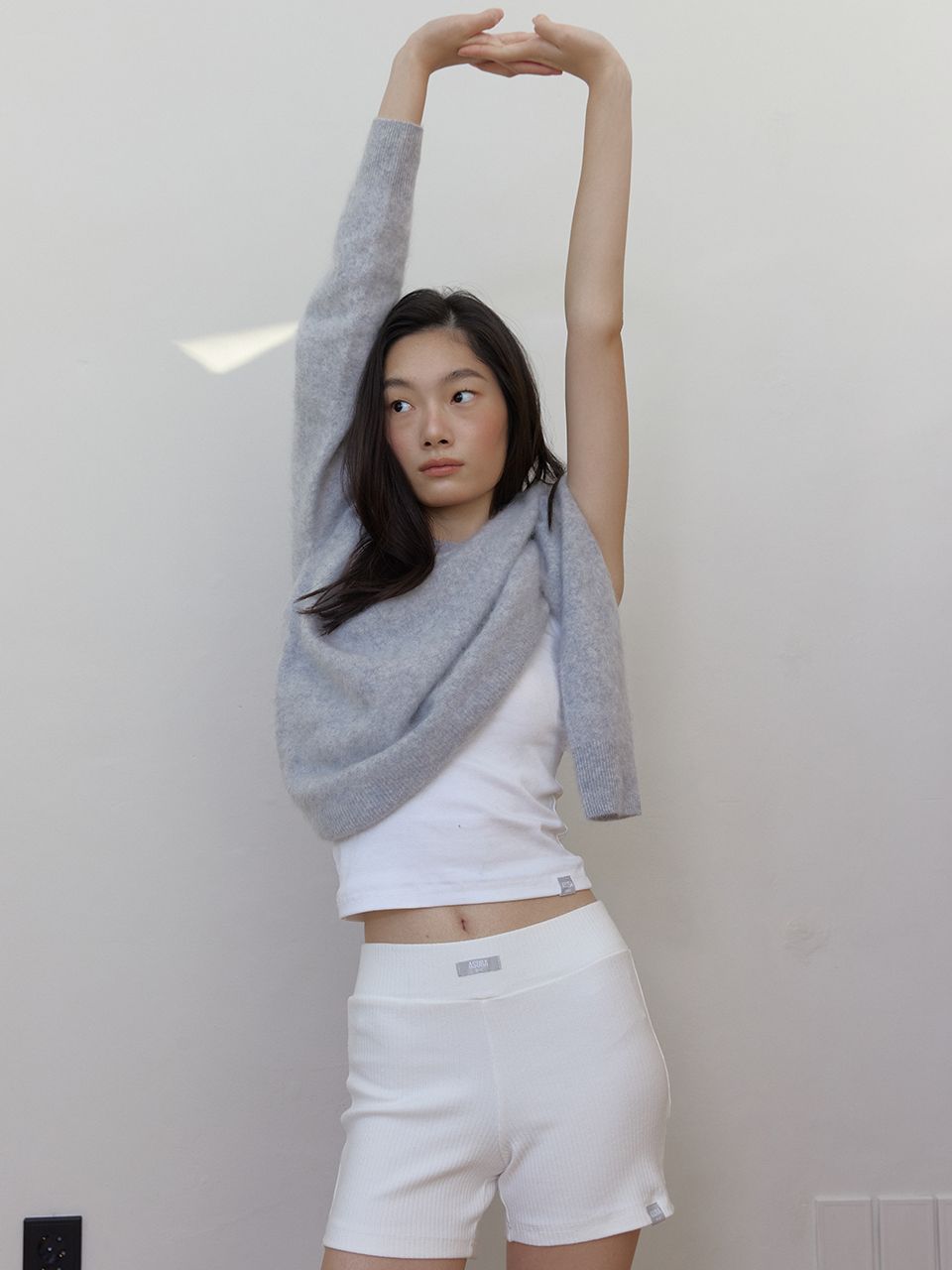 AS BASIC ウールホールガーメントニット (グレー) | ASURA | HANA(ハナ) #5