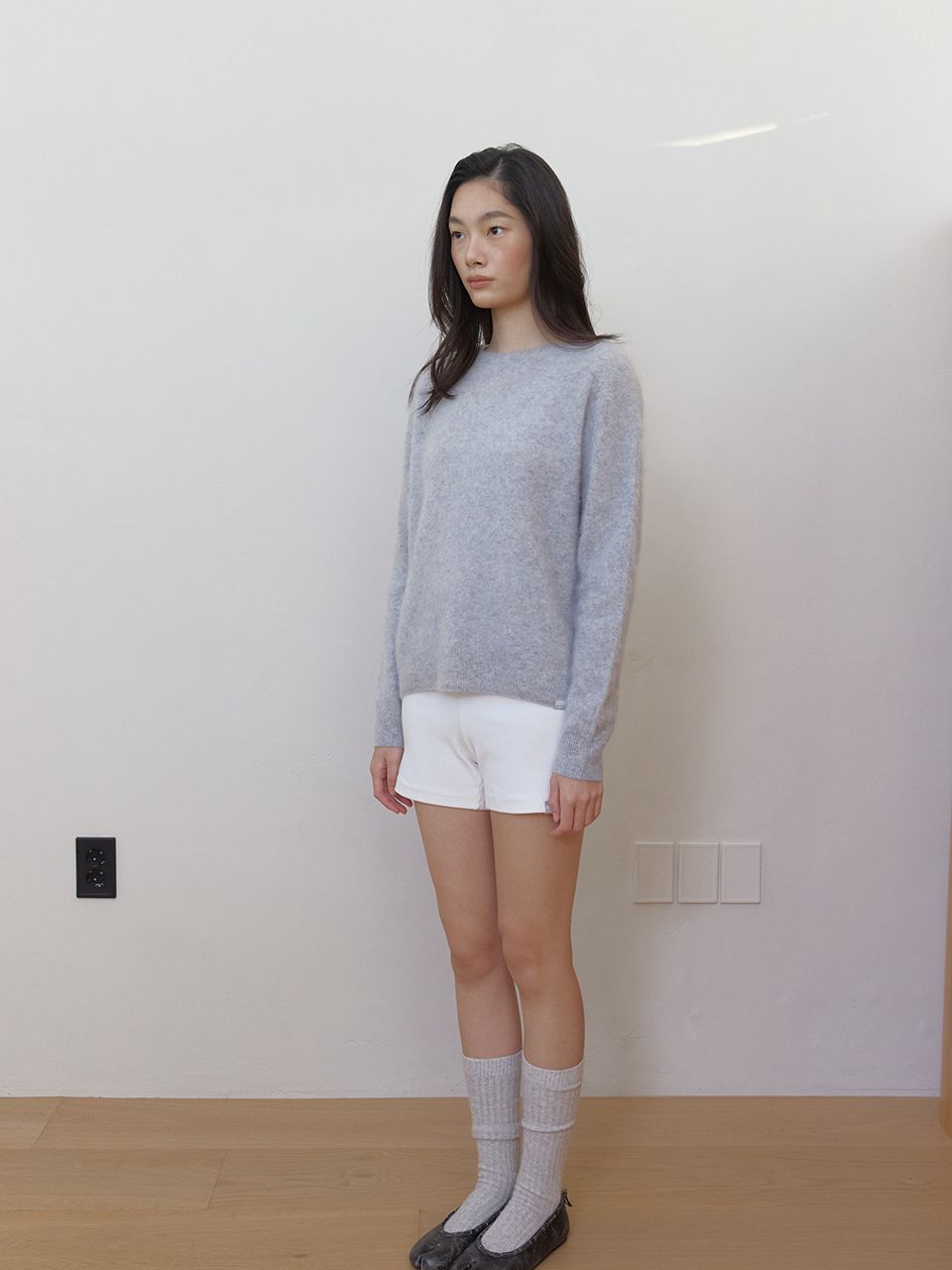 AS BASIC ウールホールガーメントニット (グレー) | ASURA | HANA(ハナ) #10