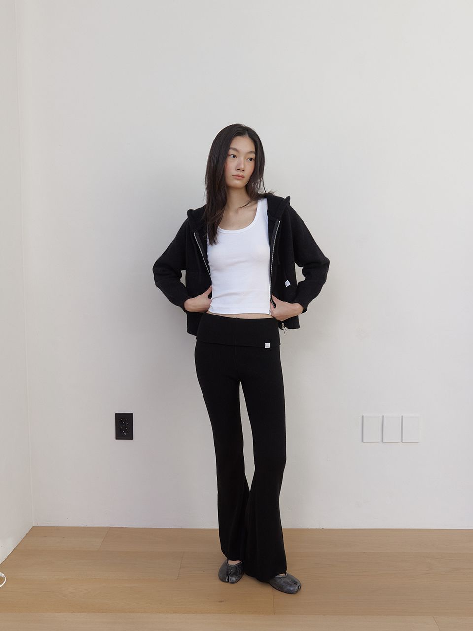 AS BASIC フォールドパンツ (ブラック) | ASURA | HANA(ハナ) #3