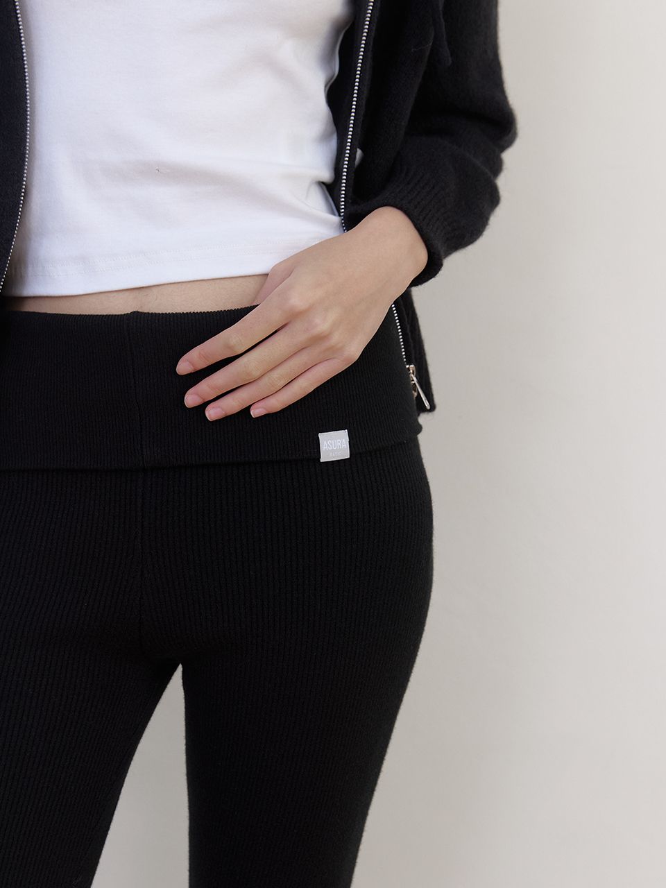 AS BASIC フォールドパンツ (ブラック) | ASURA | HANA(ハナ) #8