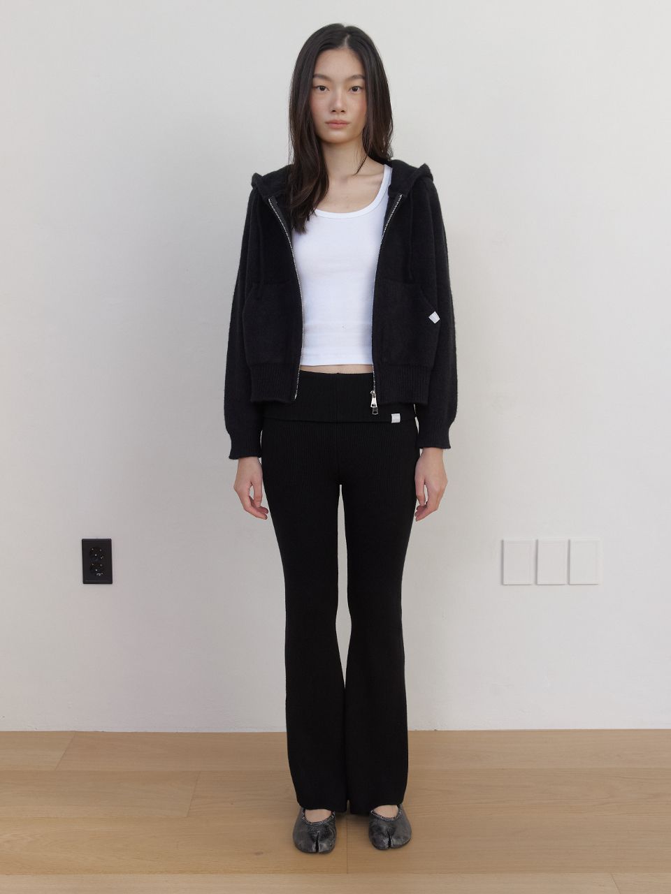 AS BASIC フォールドパンツ (ブラック) | ASURA | HANA(ハナ) #9