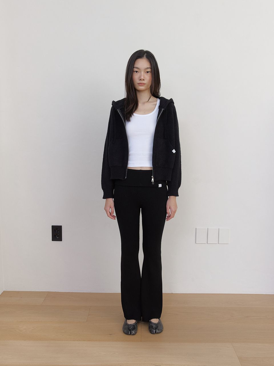 AS BASIC フォールドパンツ (ブラック) | ASURA | HANA(ハナ) #10