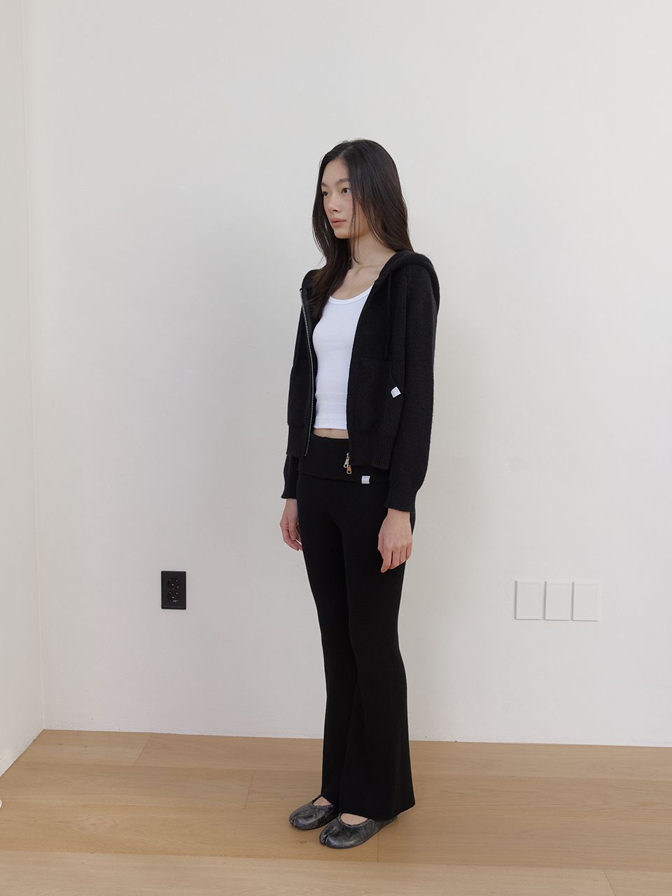 AS BASIC フォールドパンツ (ブラック) | ASURA | HANA(ハナ) #11