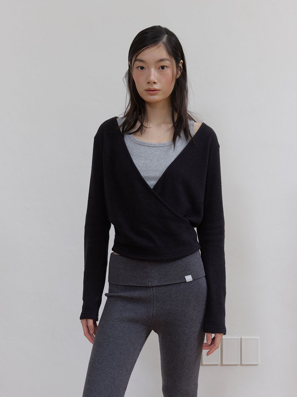 AS BASIC フォールドパンツ (チャコール) | ASURA | HANA(ハナ) #4