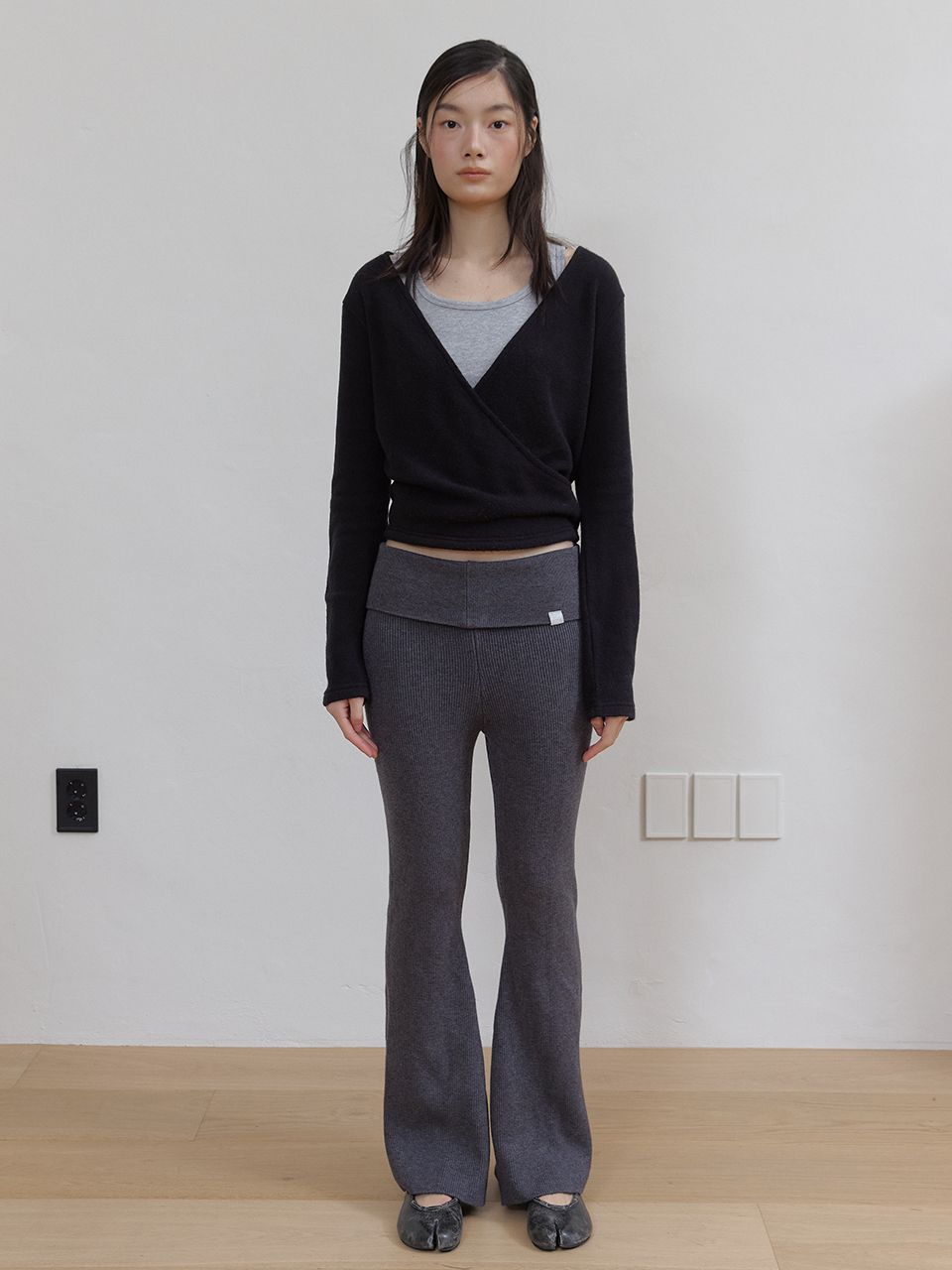 AS BASIC フォールドパンツ (チャコール) | ASURA | HANA(ハナ) #2