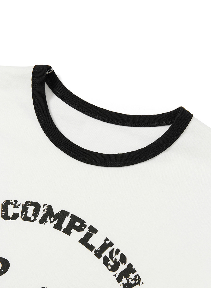 セイントシルケットハーフリンガーTシャツ（ホワイト） | DNSR | HANA(ハナ) #12