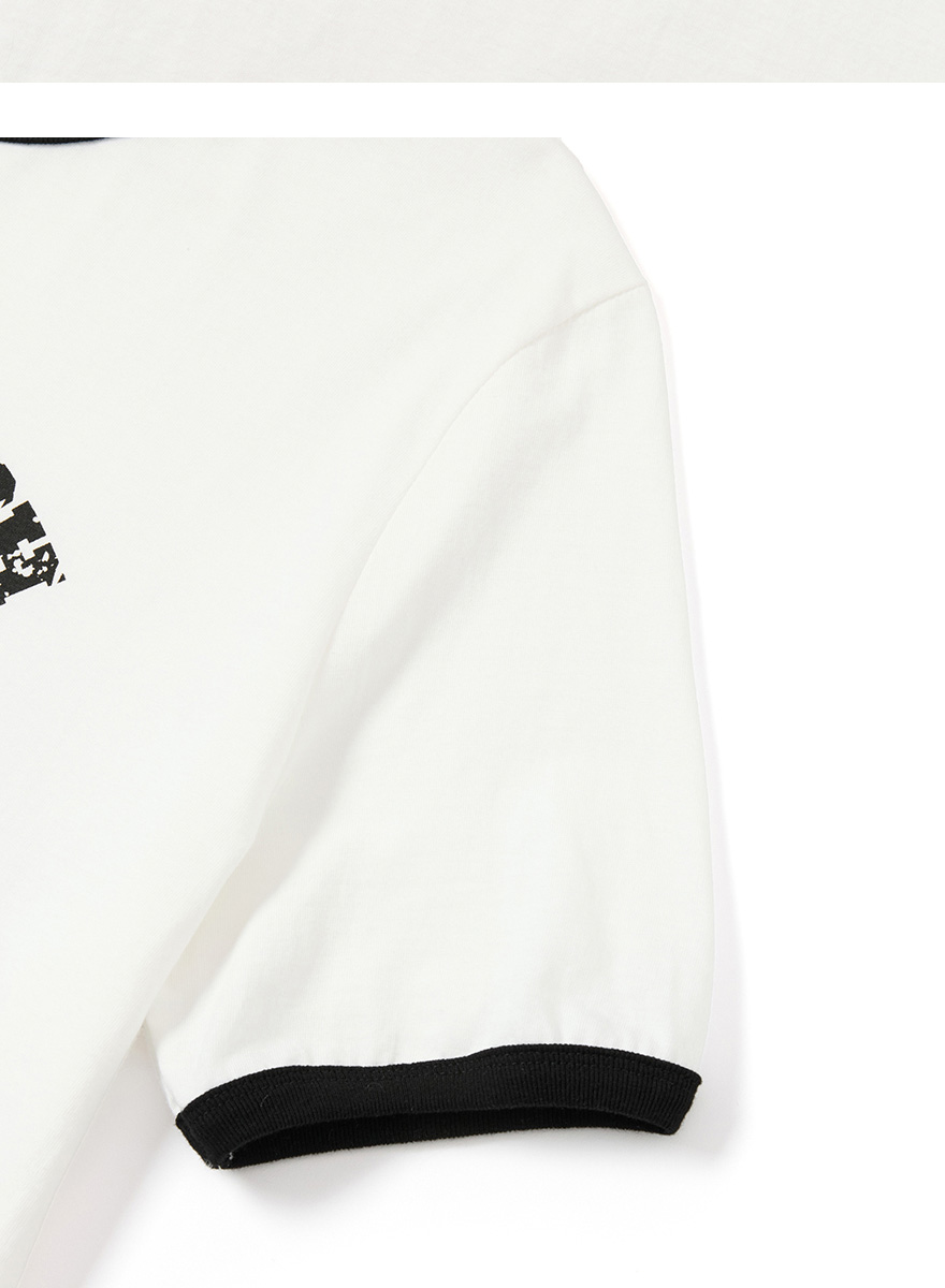セイントシルケットハーフリンガーTシャツ（ホワイト） | DNSR | HANA(ハナ) #14
