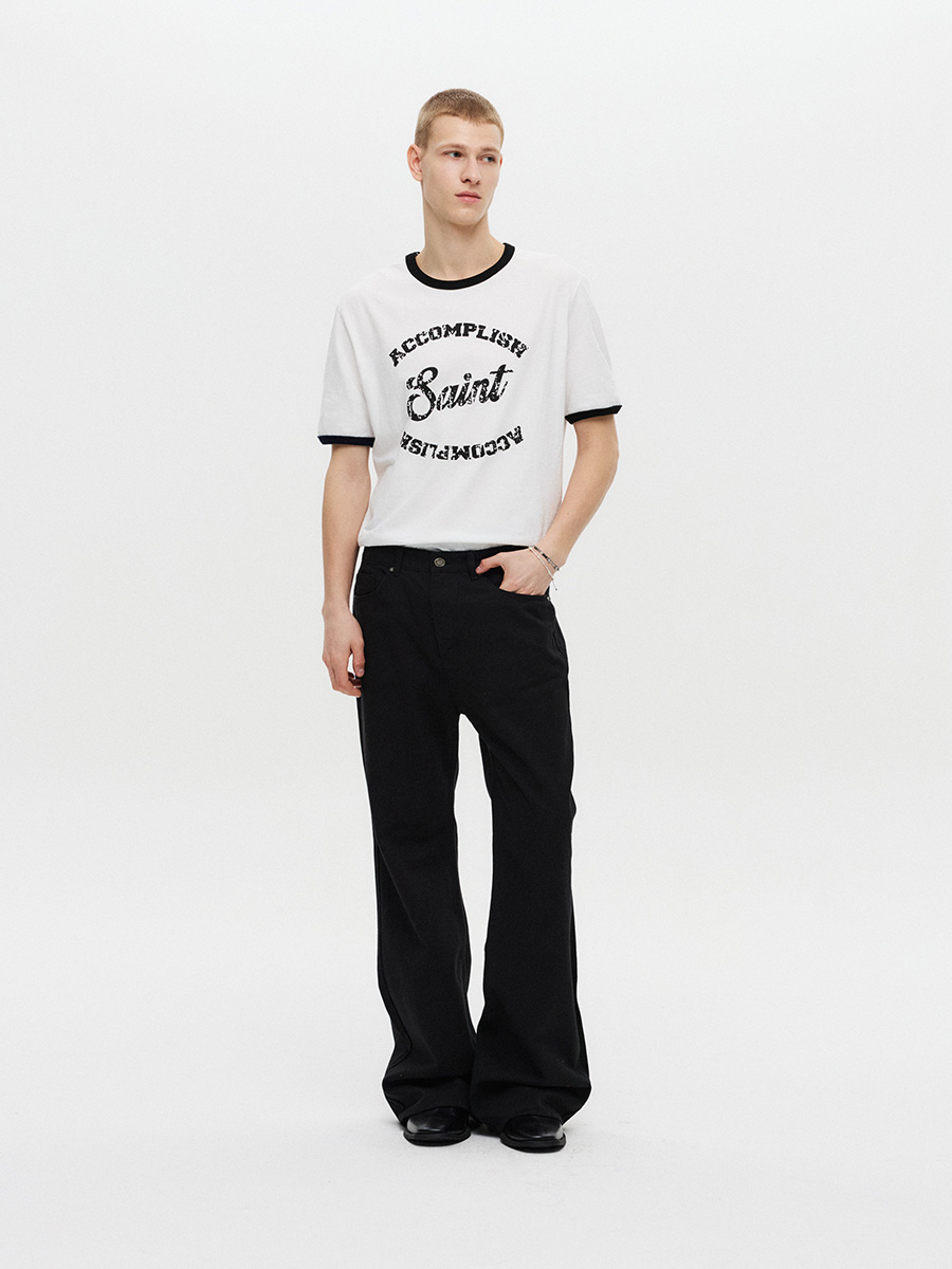 セイントシルケットハーフリンガーTシャツ（ホワイト） | DNSR | HANA(ハナ) #8