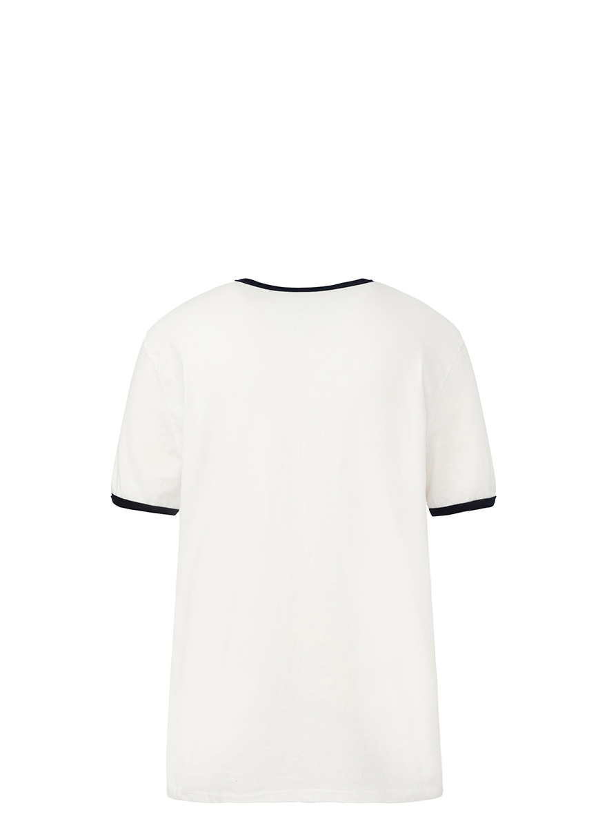 セイントシルケットハーフリンガーTシャツ（ホワイト） | DNSR | HANA(ハナ) #11