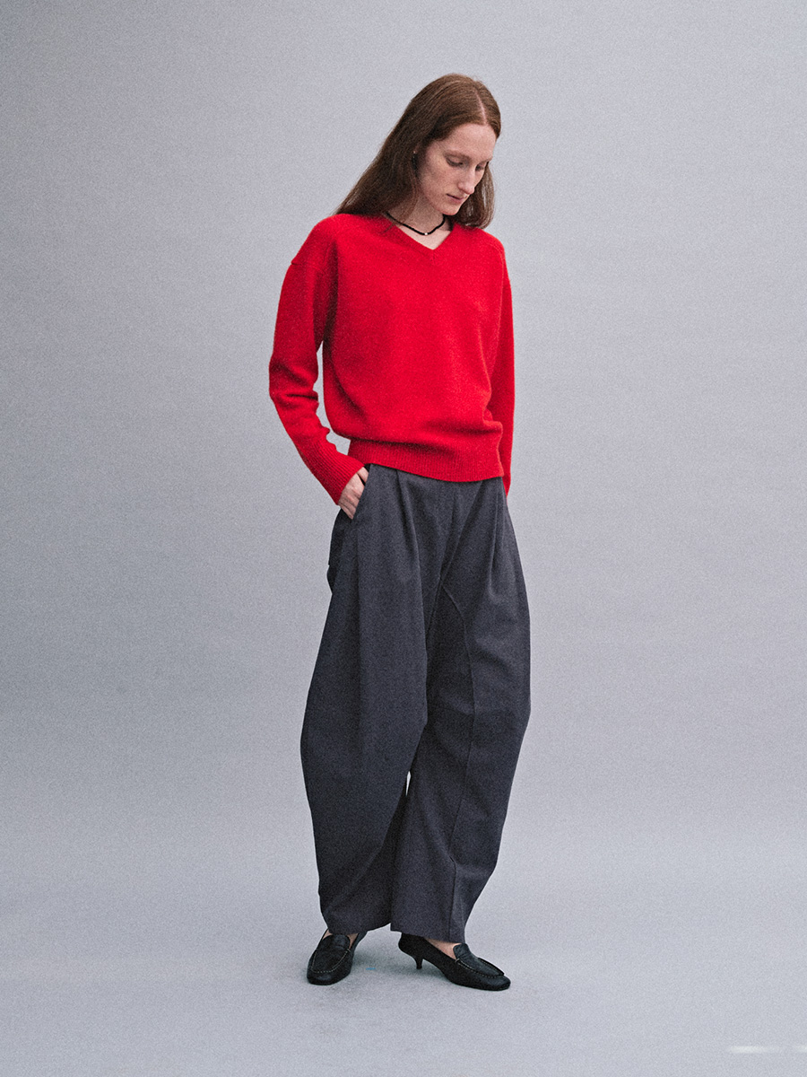 TWILL CURVED PANTS_PURPLE | ETHOS | HANA(ハナ) #6