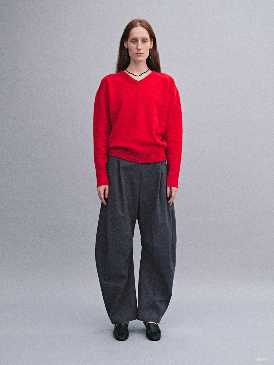 TWILL CURVED PANTS_PURPLE | ETHOS | HANA(ハナ) #3