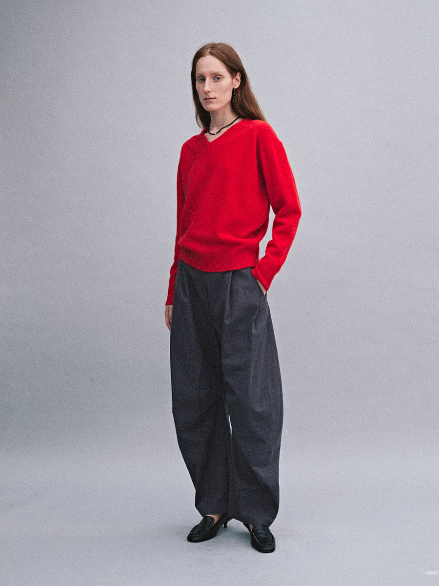 TWILL CURVED PANTS_PURPLE | ETHOS | HANA(ハナ) #4