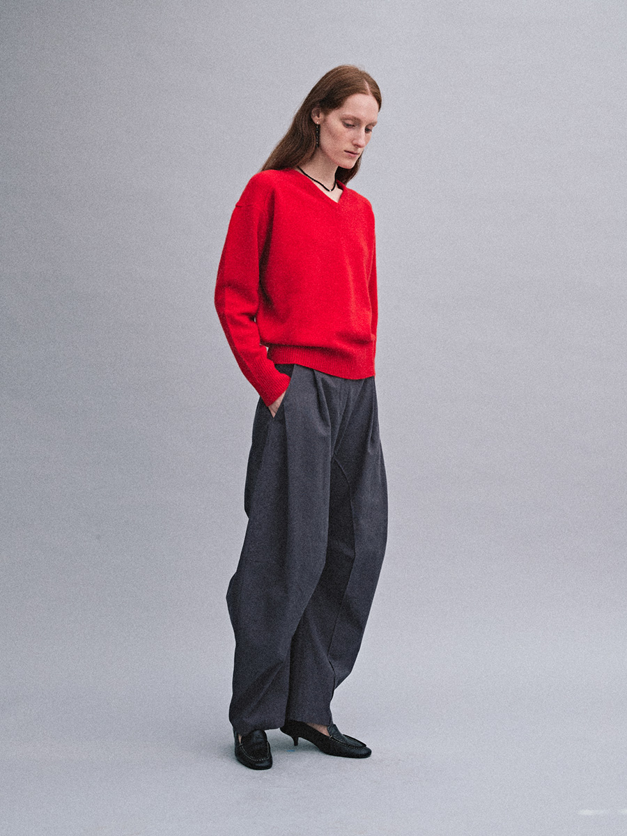 TWILL CURVED PANTS_PURPLE | ETHOS | HANA(ハナ) #5