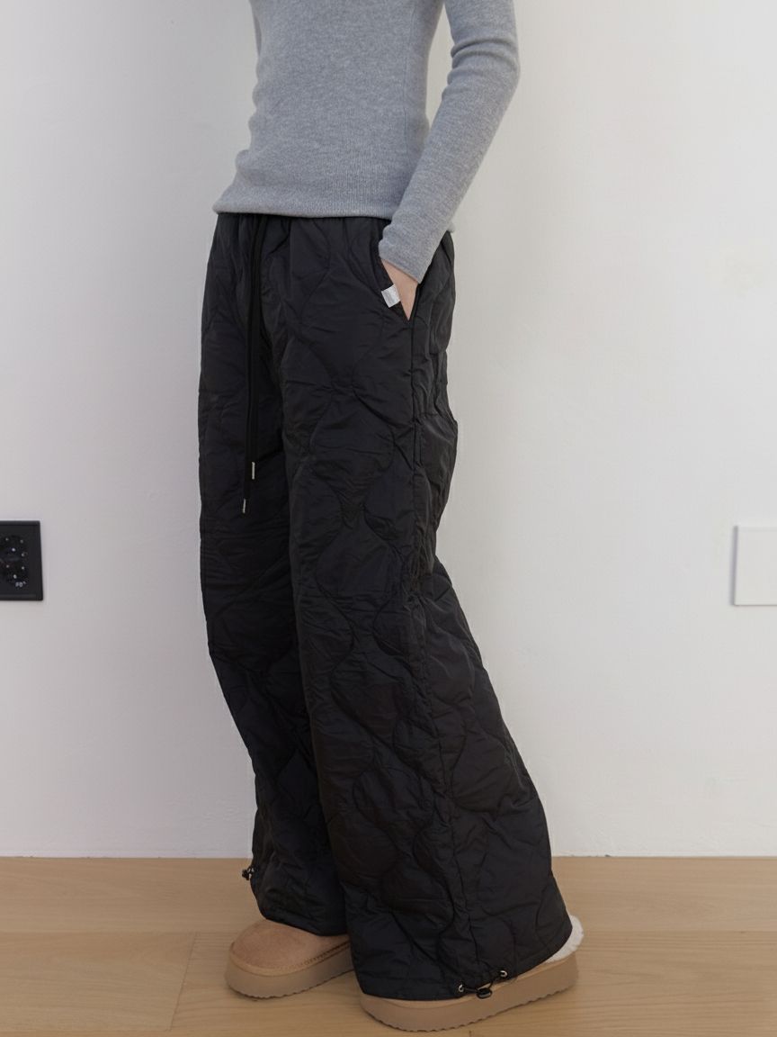 AS BASIC ダックダウンパンツ (ブラック) | ASURA | HANA(ハナ) #5