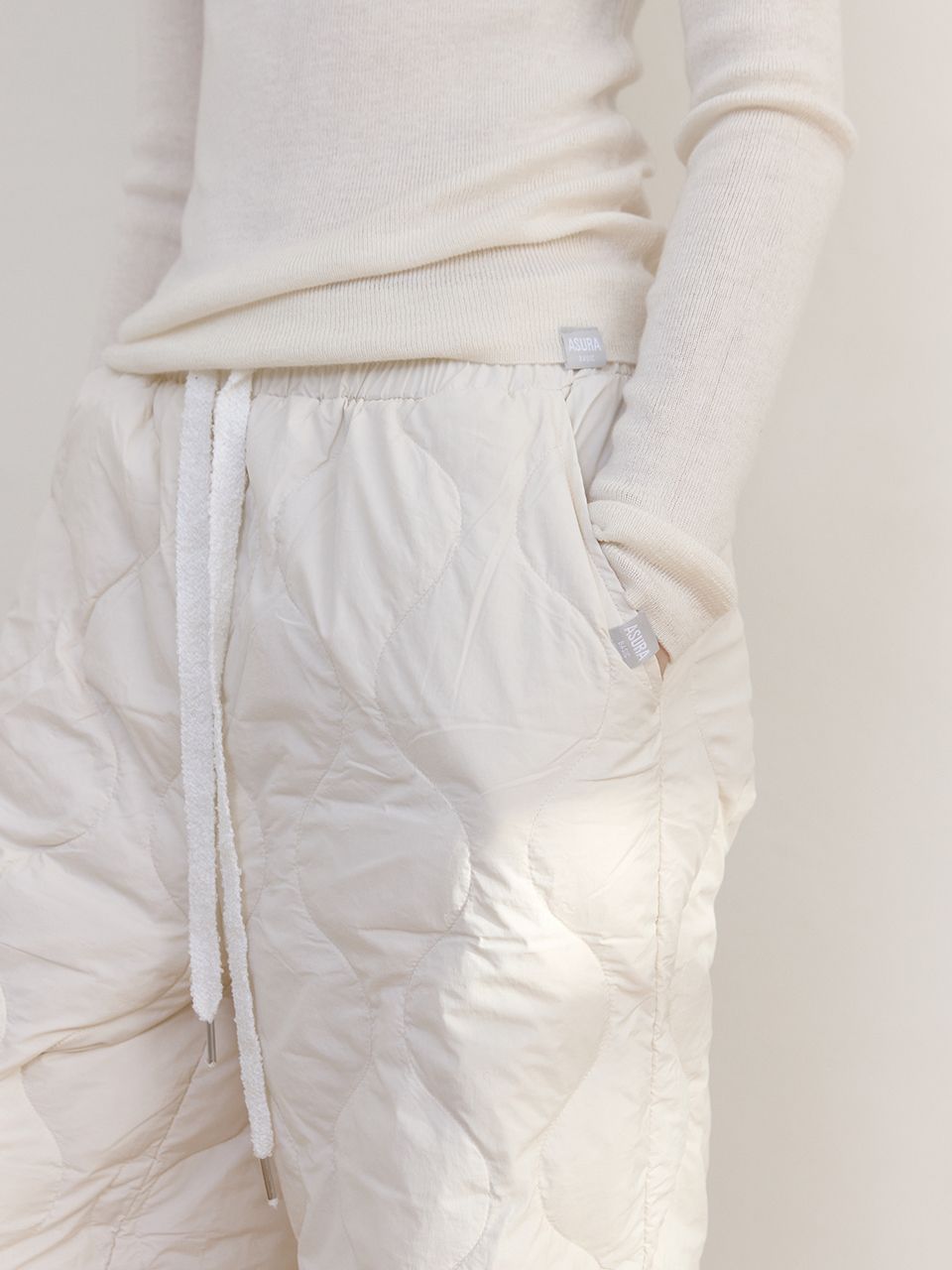 AS BASIC ダックダウンパンツ (クリーム) | ASURA | HANA(ハナ) #7