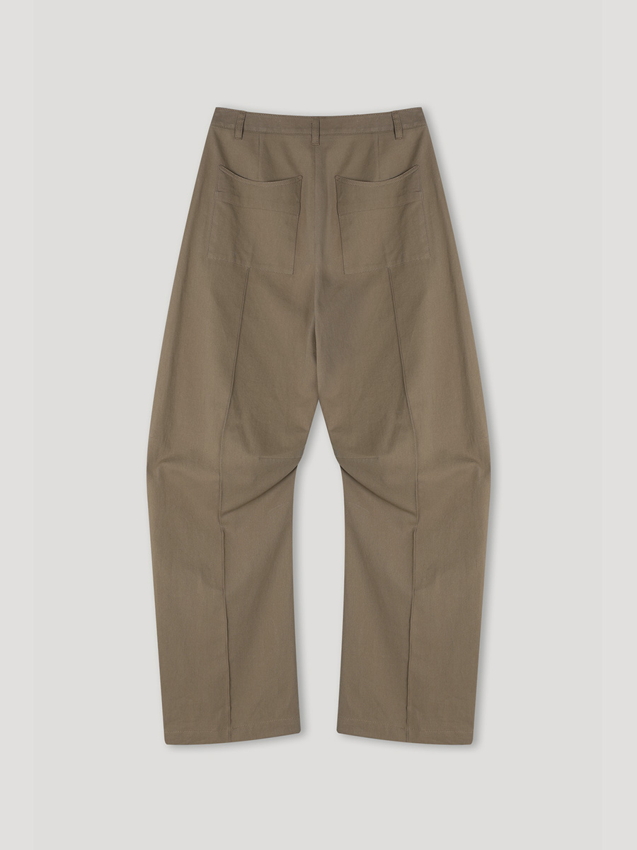 WIDE CURVED PANTS_BEIGE | ETHOS | HANA(ハナ) #2