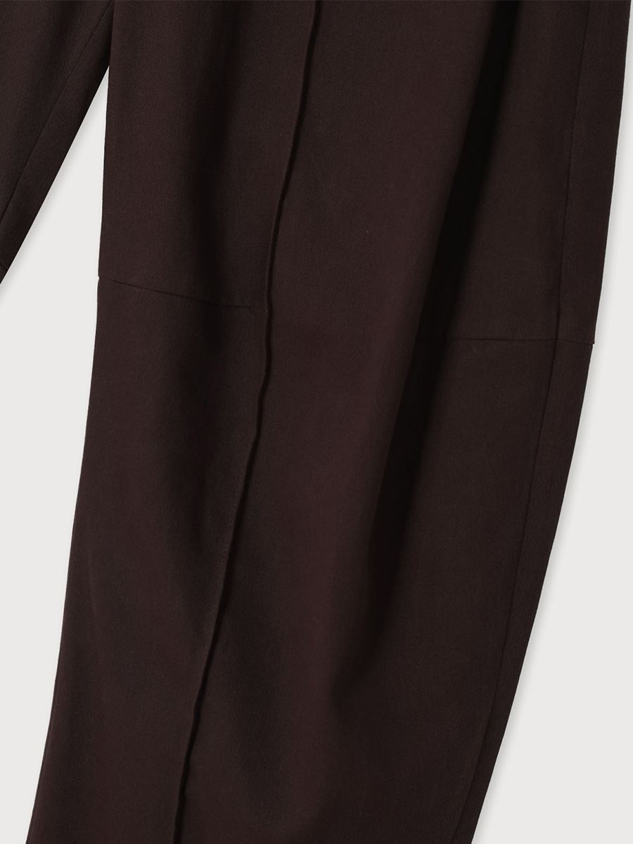 WIDE CURVED PANTS_BROWN | ETHOS | HANA(ハナ) #4