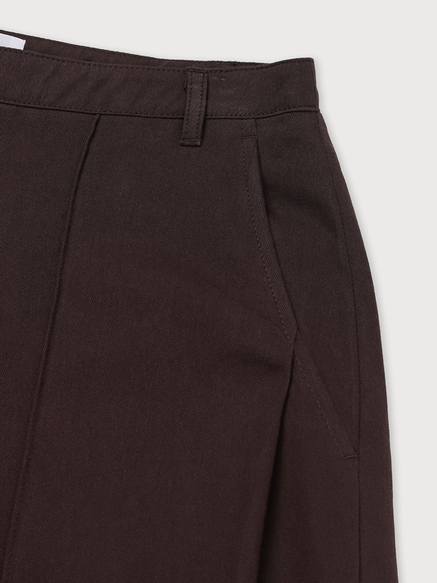 WIDE CURVED PANTS_BROWN | ETHOS | HANA(ハナ) #8