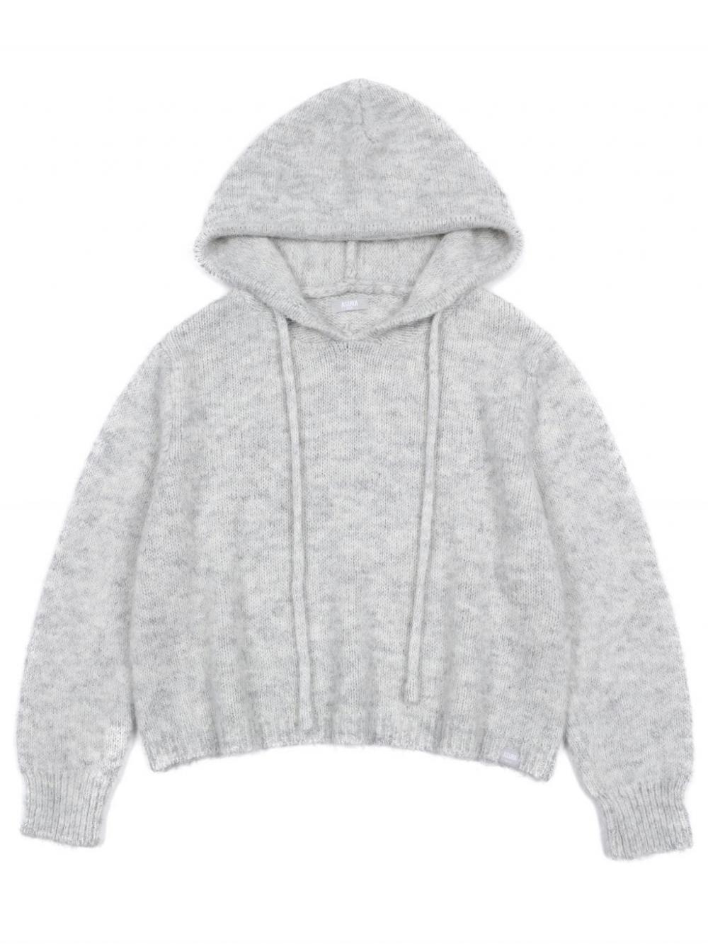 アズベーシック ウールニットフーディ（メランジグレー） | ASURA | HANA(ハナ) #15