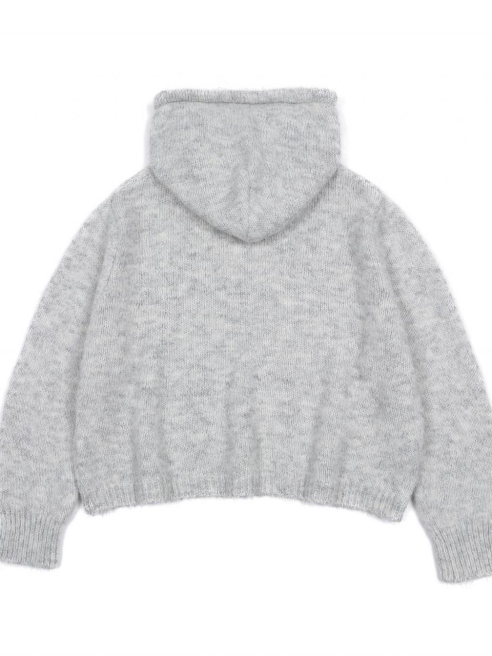 アズベーシック ウールニットフーディ（メランジグレー） | ASURA | HANA(ハナ) #16