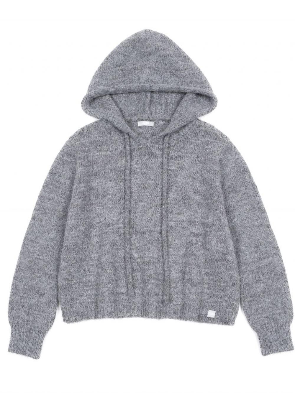 アズベーシック ウールニットフーディ（チャコール） | ASURA | HANA(ハナ) #13