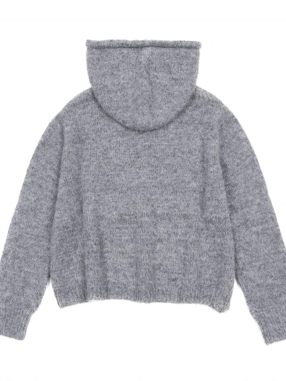 アズベーシック ウールニットフーディ（チャコール） | ASURA | HANA(ハナ) #14