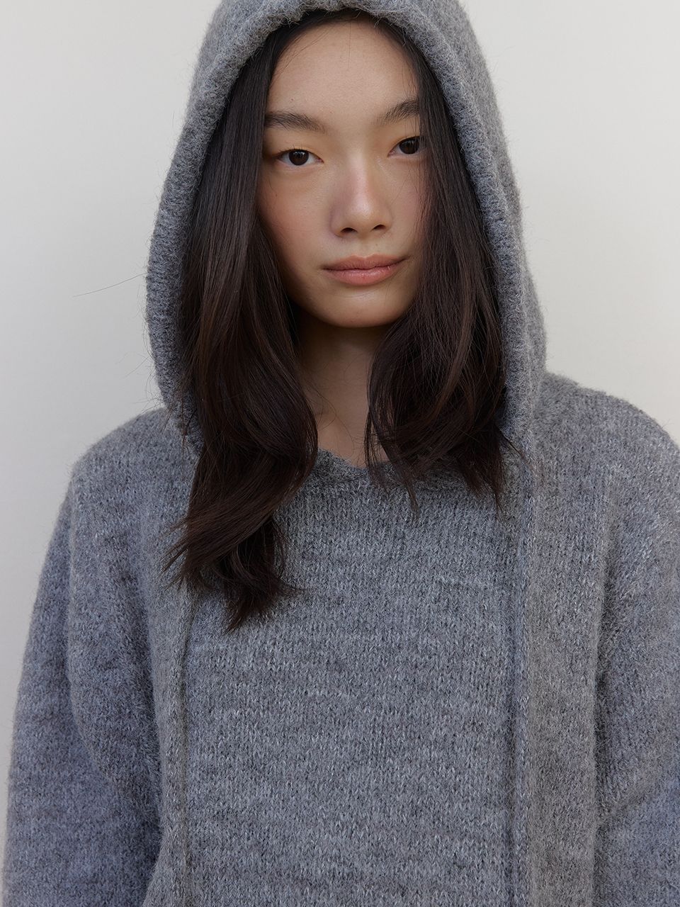 アズベーシック ウールニットフーディ（チャコール） | ASURA | HANA(ハナ) #8